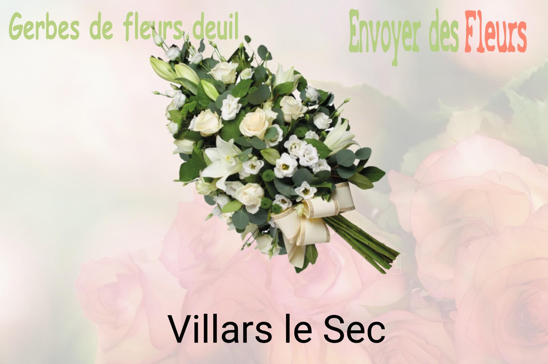 Gerbe de fleurs de deuil livrée à Villars-le-Sec